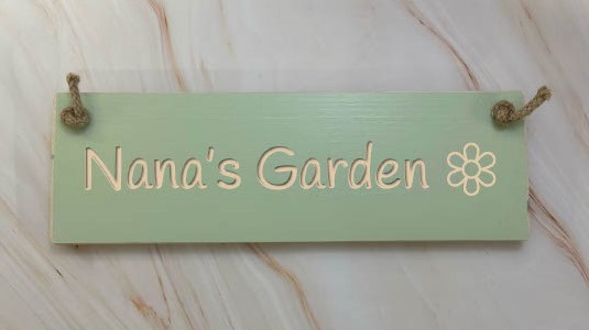 Nana’s Garden  – 30cm Rustic Wooden Sign