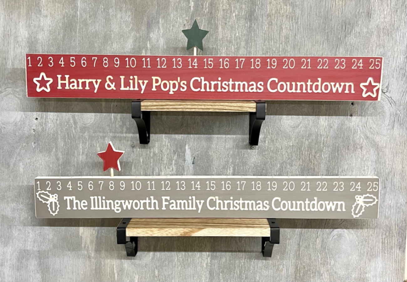 Christmas Countdown – 80cm – Personalised