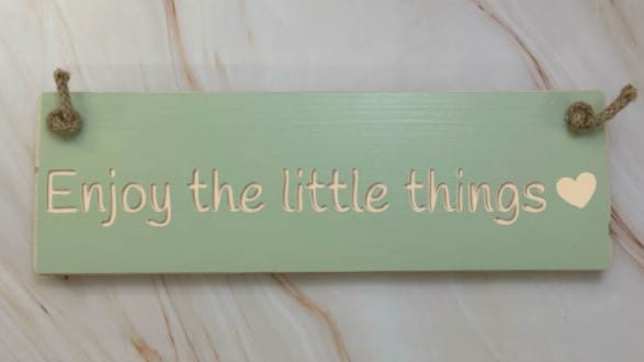 Enjoy the little things cooking apple