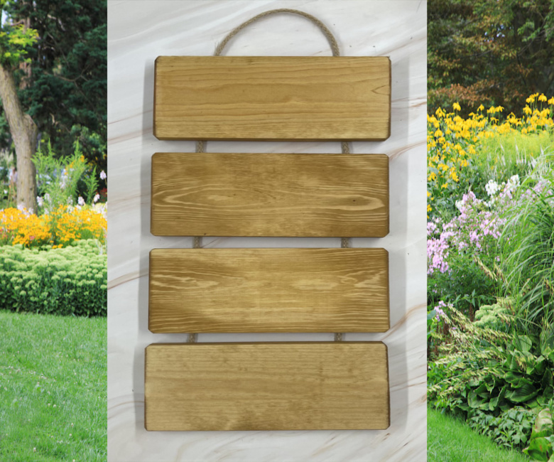 Personalise Your Own Cascading Sign – Rustic Wooden Sign